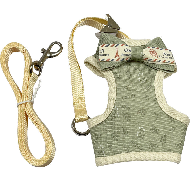 Corde de traction pour chat avec gilet antidérapant et sangle réglable