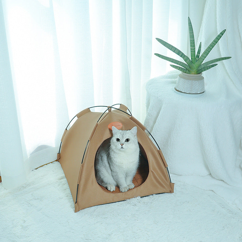 Tienda de lona plegable para exteriores para gatos