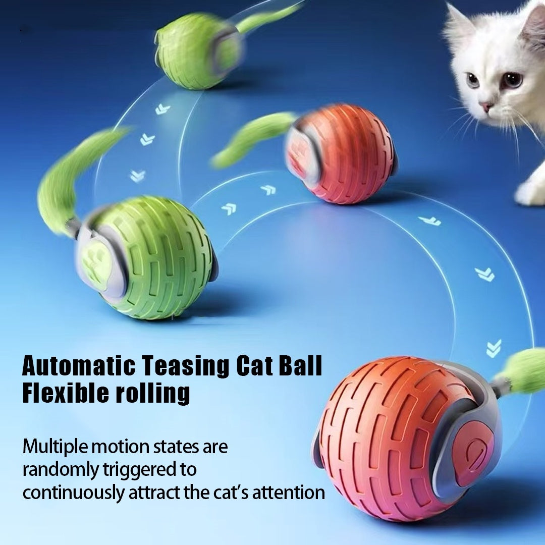 Nuevos juguetes interactivos para gatos, pelota eléctrica automática, juguetes para gatos, gatitos, mascotas, juguete inteligente automático, juguete para gatos recargable por USB, productos para mascotas