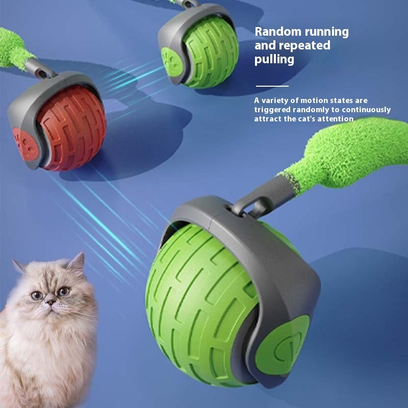 Nuevos juguetes interactivos para gatos, pelota eléctrica automática, juguetes para gatos, gatitos, mascotas, juguete inteligente automático, juguete para gatos recargable por USB, productos para mascotas