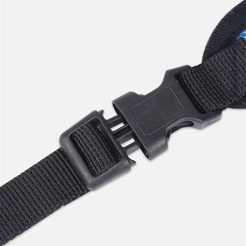 Adjustable buckle detail of the Breathable Mesh Dog Reflective Chest Strap, perfect for secure pet walks.